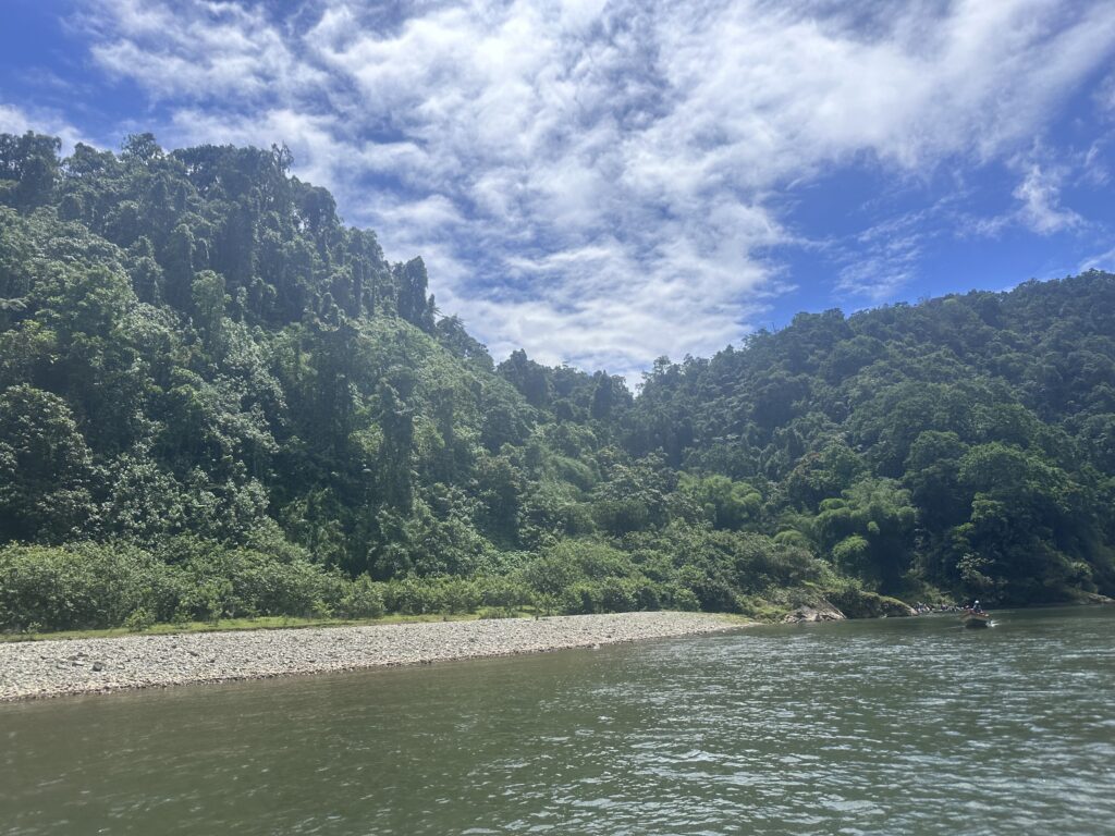 Scenic view from the canoe ride on Navua river