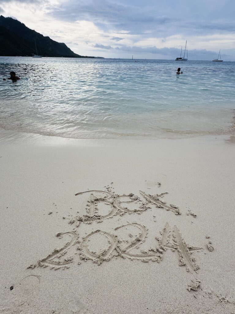 The beach in Moorea